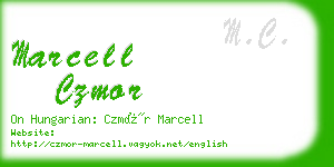 marcell czmor business card